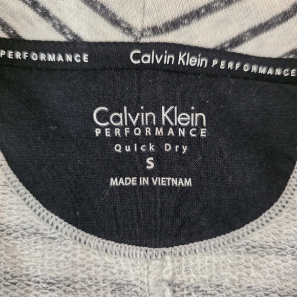 Calvin Klein Performance Striped Zip Jacket Women’s Small Quick Dry Black Grey - Picture 7 of 9